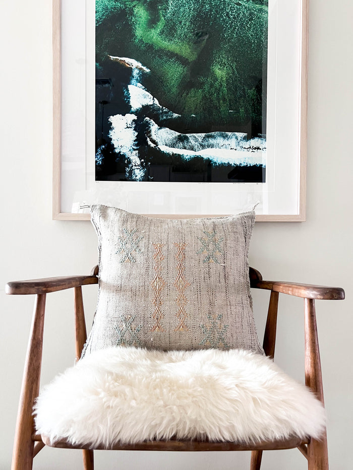 Storm XVI Moroccan Sabra Cactus Silk Pillow