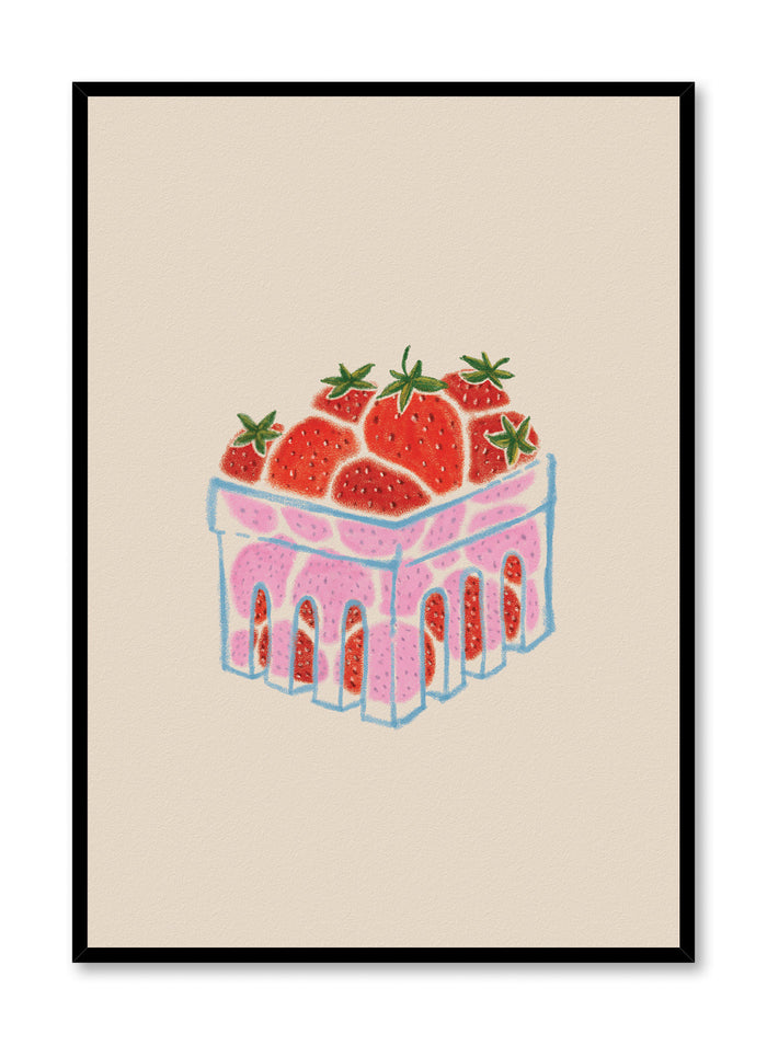 Strawberry Punnet, Poster