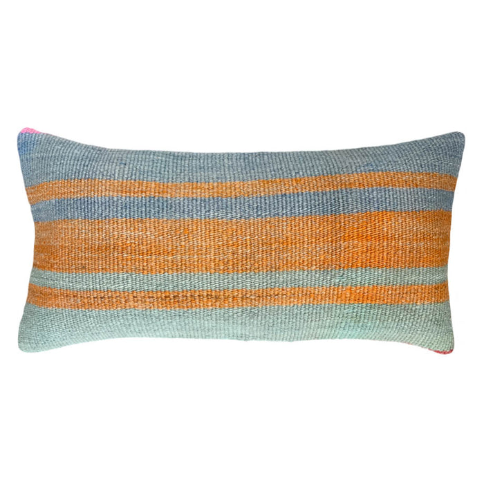 Summer Lumbar Kilim Pillow (10x20)
