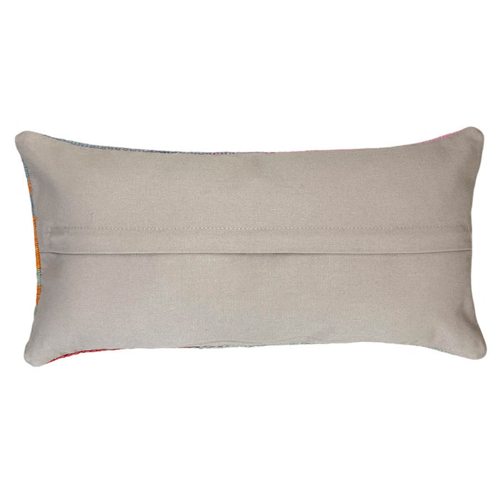 Summer Lumbar Kilim Pillow (10x20)