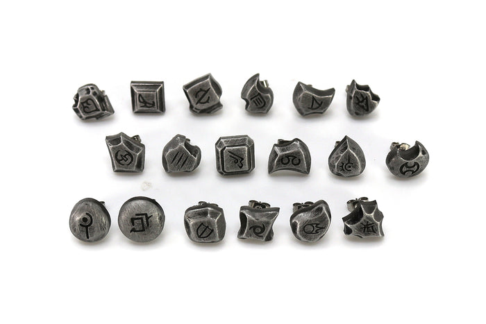 Summoner FFXIV Soul Crystal Earrings/Job Stone FF14 Final Fantasy 14 FFXIV Charm -Stainless Steel Stud-