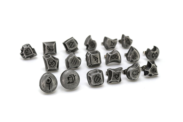 Summoner FFXIV Soul Crystal Earrings/Job Stone FF14 Final Fantasy 14 FFXIV Charm -Stainless Steel Stud-