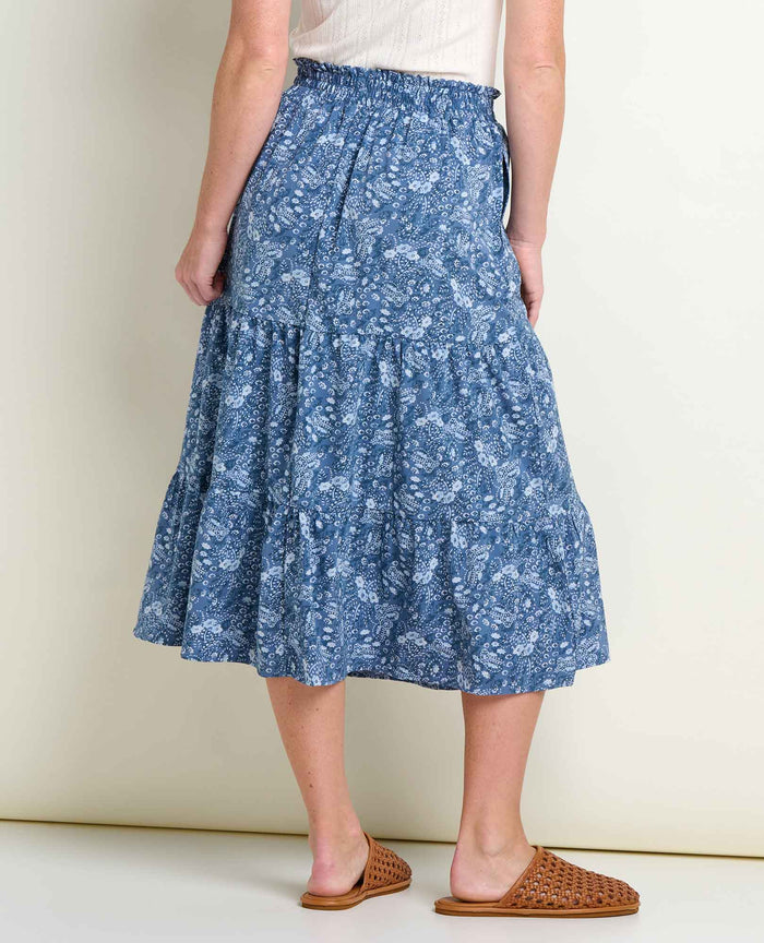 Sunkissed Tiered Midi Skirt