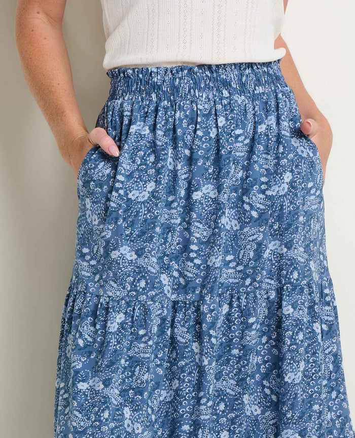 Sunkissed Tiered Midi Skirt
