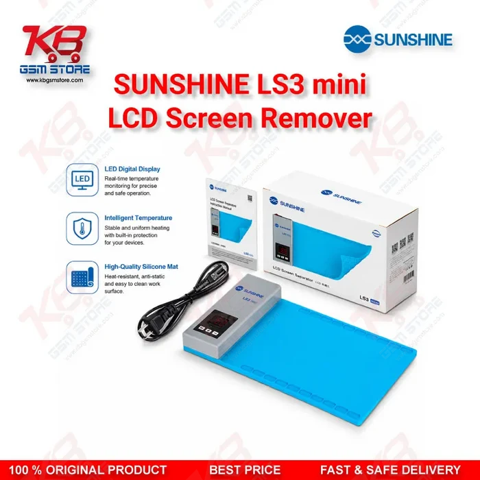 SUNSHINE LS3 Mini LCD Screen Remover Heating Separator Pad - 10.5 Inch Screens