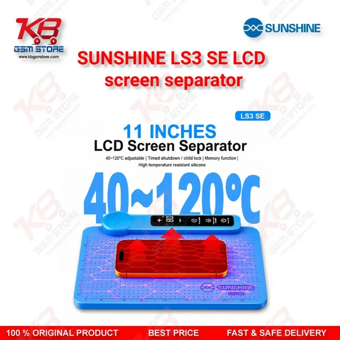 Sunshine LS3 SE LCD Screen Separator – 11 Inch Smart Heating Plate 40-120°C