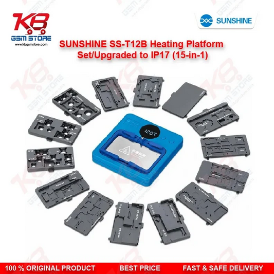 SUNSHINE SS-T12B Intelligent Heating Platform 15-in-1 Upgraded to IP17 | Motherboard Repair Set for iPhone & Android