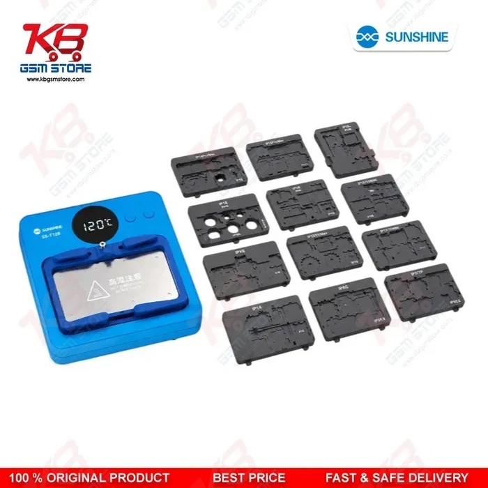 SUNSHINE SS-T12B Intelligent Heating Platform 15-in-1 Upgraded to IP17 | Motherboard Repair Set for iPhone & Android