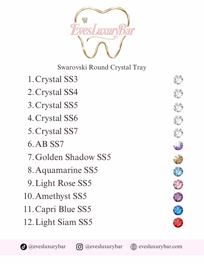 SWAROVSKI ROUND CRYSTAL TRAY