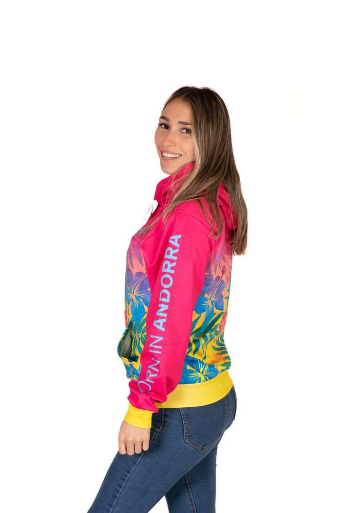 Sweat à capuche - Floral Pink