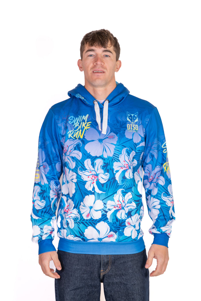 Sweat à capuche - Swim Bike Run Flower