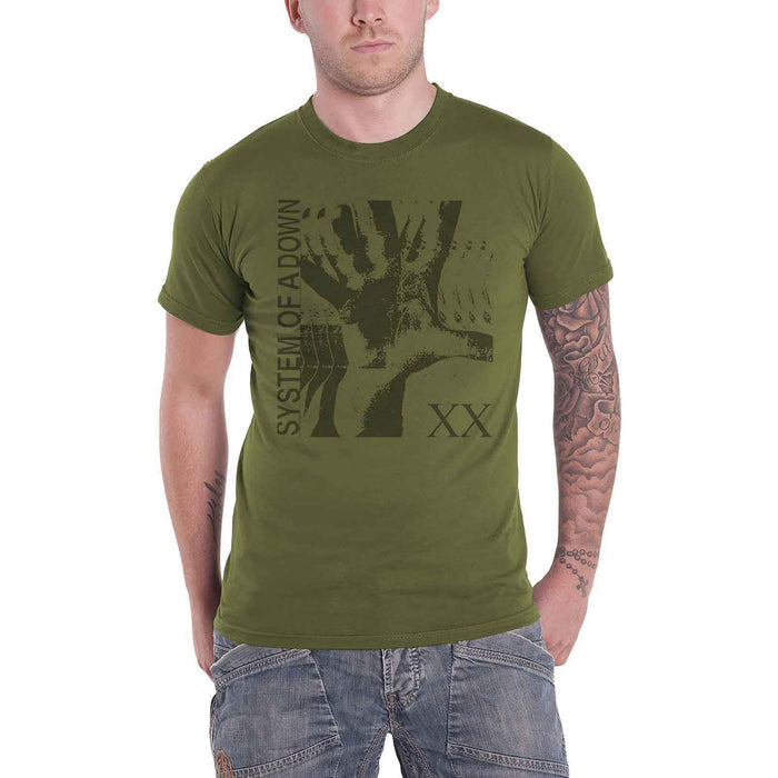 SYSTEM OF A DOWN - INTOXICATED - T-Shirt Green