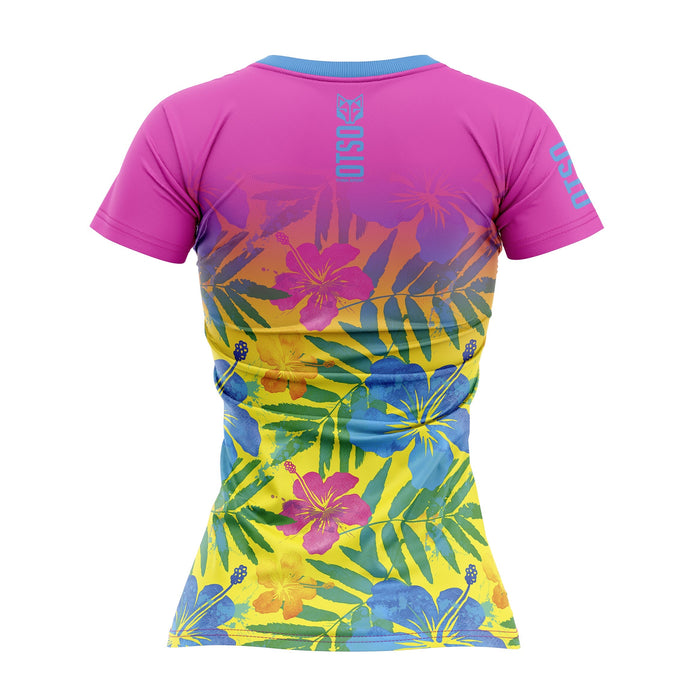 T-shirt Femme manches courtes - Floral Pink