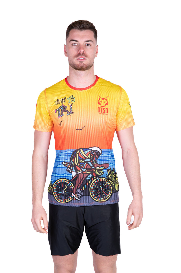 T-Shirt Homme manches courtes - Time to Tri Bike