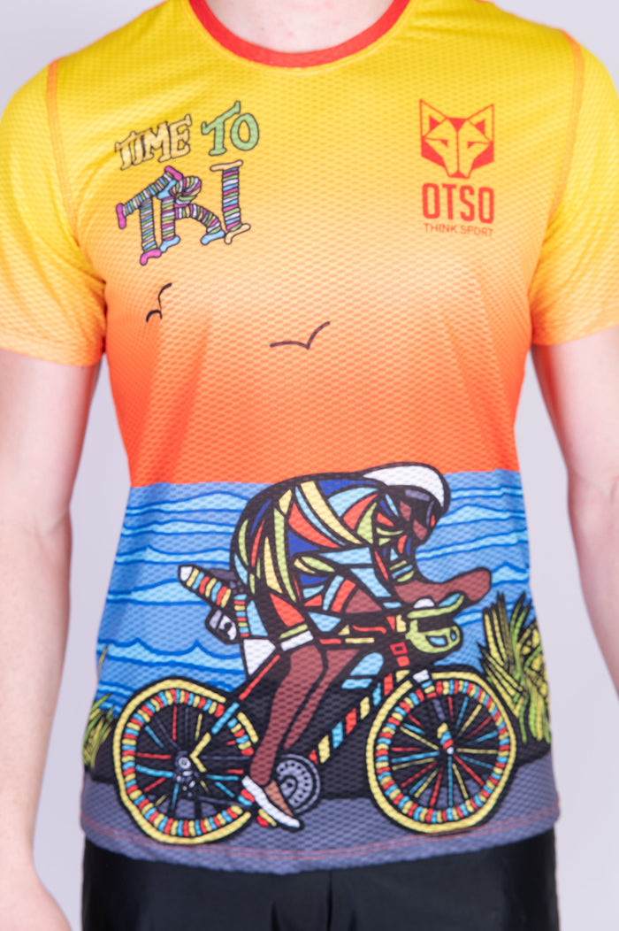 T-Shirt Homme manches courtes - Time to Tri Bike