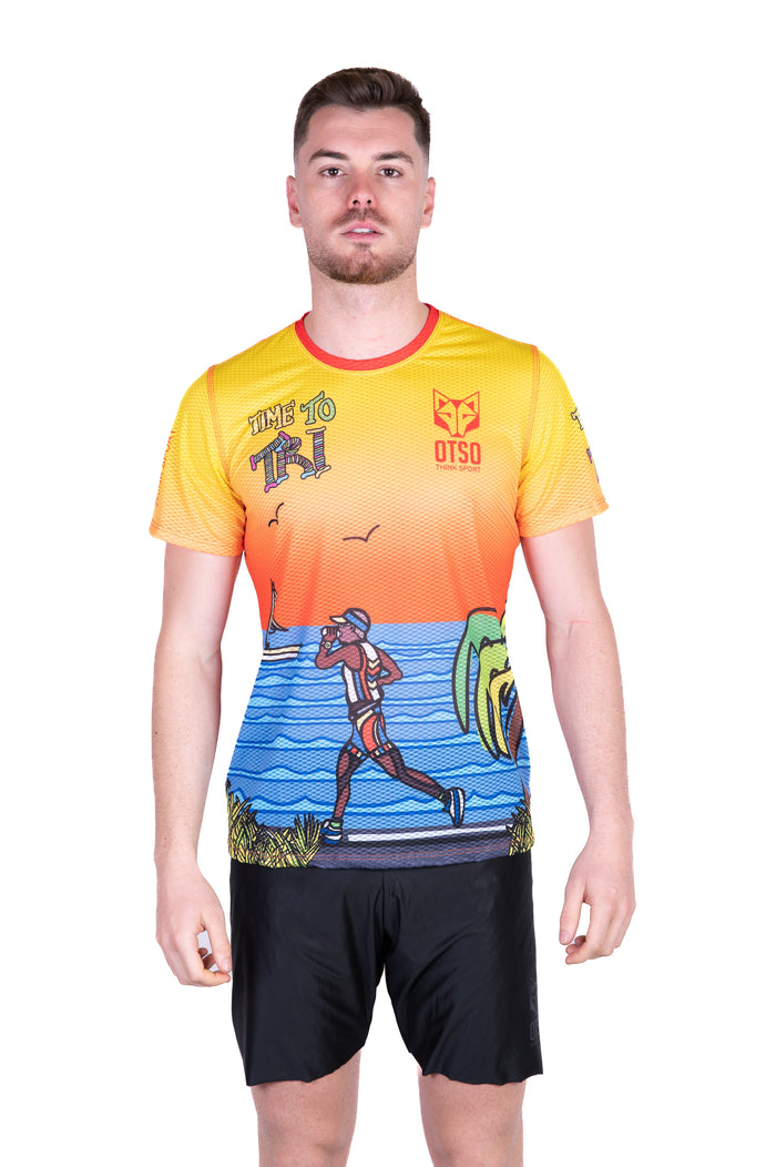 T-Shirt Homme manches courtes - Time to Tri Run