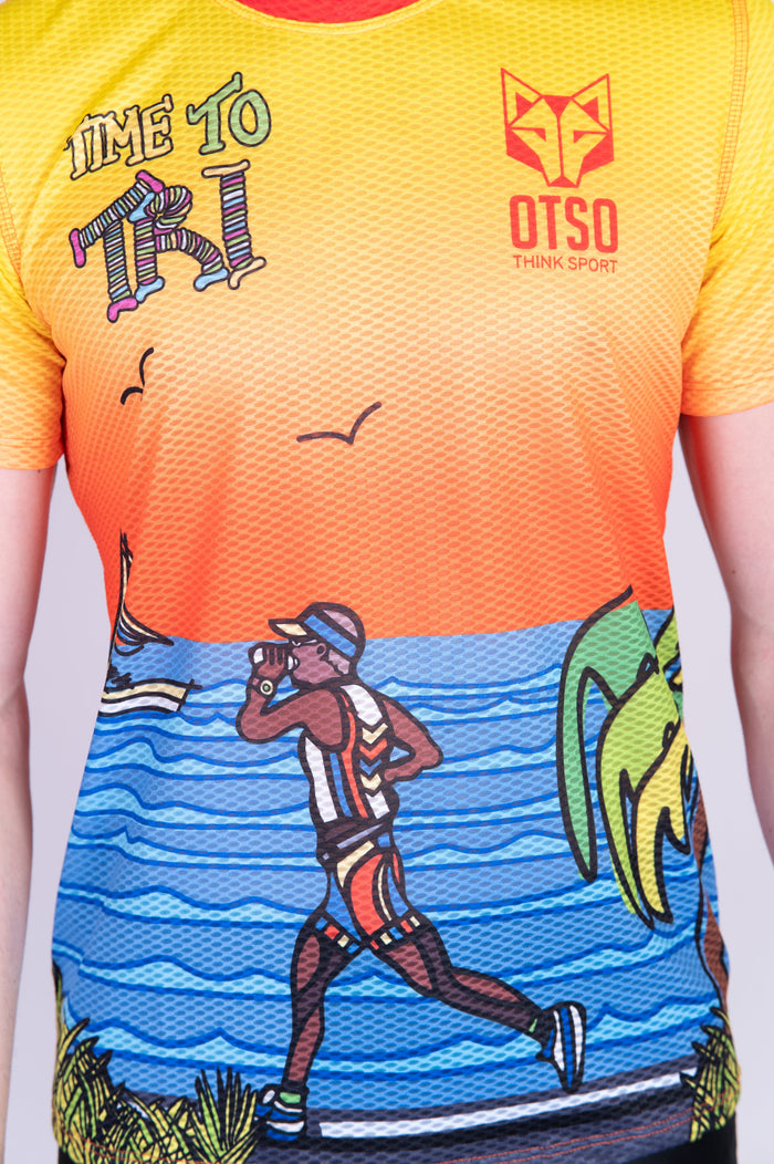 T-Shirt Homme manches courtes - Time to Tri Run