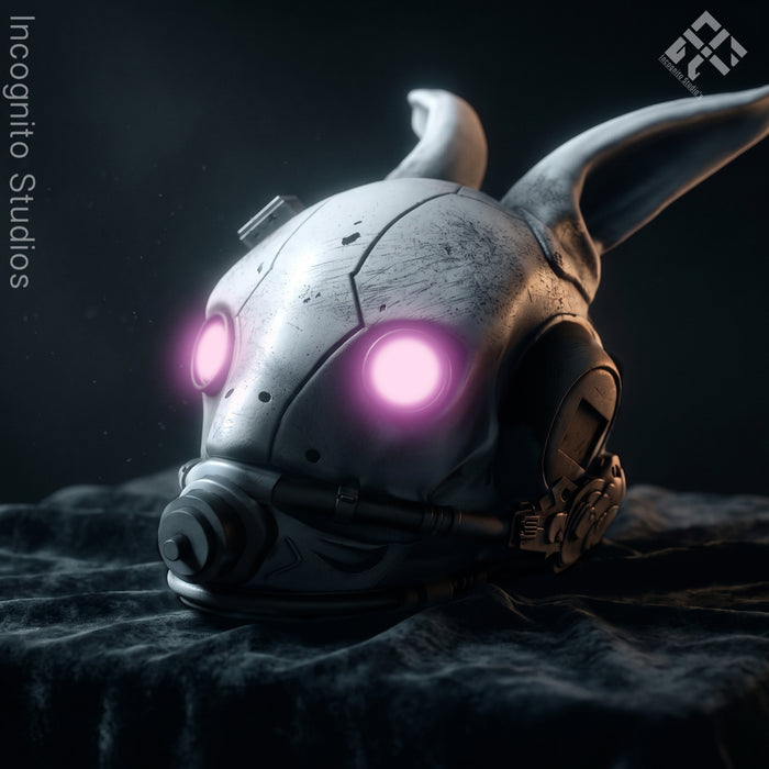 Tactical Rabbit Cyberpunk Mask (STL)