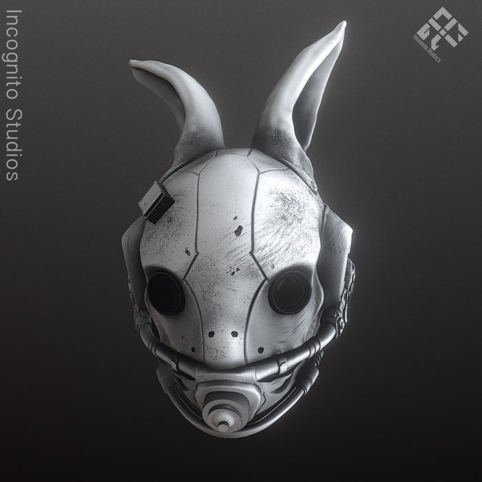 Tactical Rabbit Cyberpunk Mask (STL)
