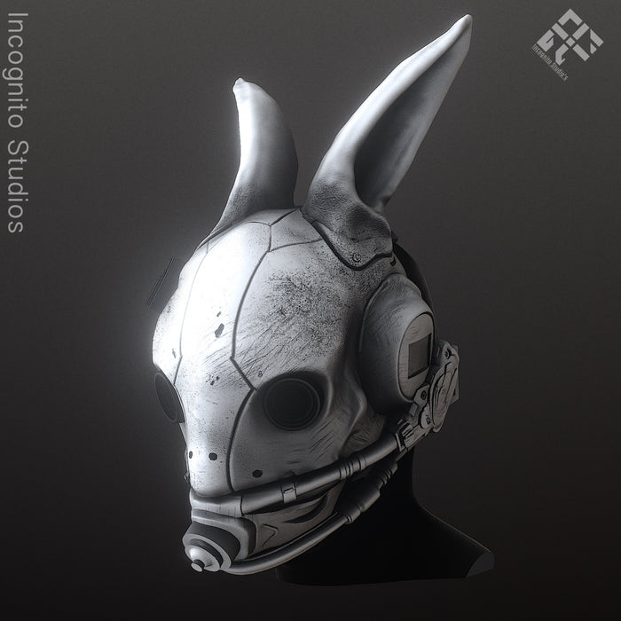 Tactical Rabbit Cyberpunk Mask (STL)