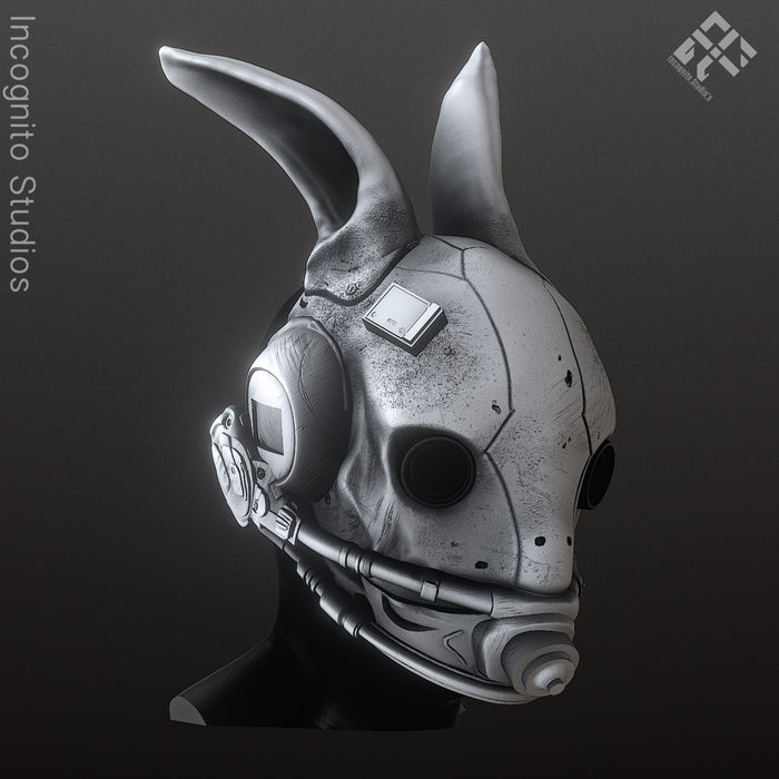 Tactical Rabbit Cyberpunk Mask (STL)