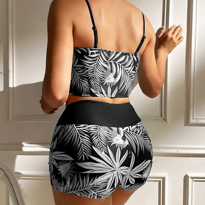 Taline - Maillot De Bain Deux Pièces Imprimé Femme