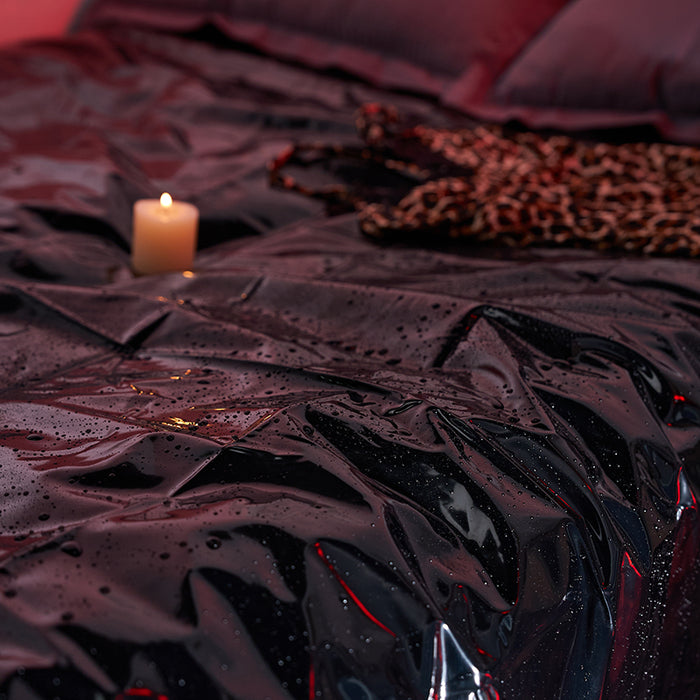 Tantaly PVC waterproof sheet, protects bed from stains, easy cleanup, sex game accessory 86.61in × 78.74in