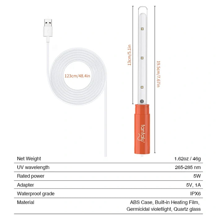 us_Tantaly_UV_Germicidal_Heating_Rod_size_chart