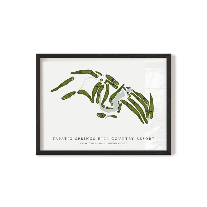 Tapatio Springs Hill Country Resort | Golf Course Map | Black+Frame