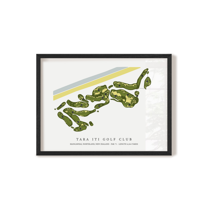 Tara Iti Golf Club | Golf Course Map | Black+Frame