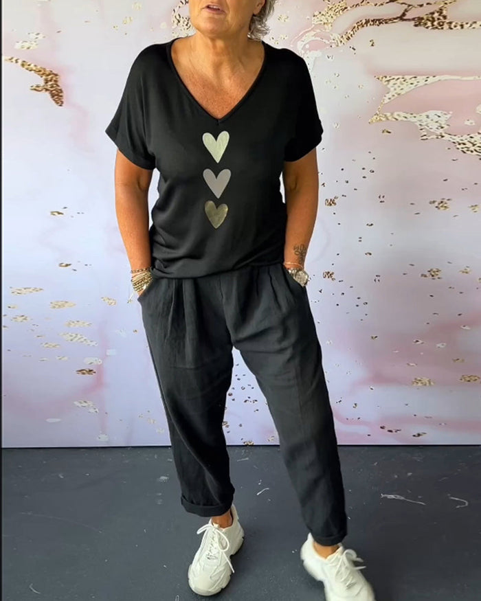 Tavira - Pantalon Décontracté Confortable avec Poche et Couleur Unie