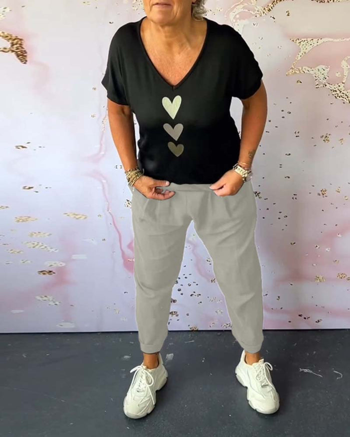 Tavira - Pantalon Décontracté Confortable avec Poche et Couleur Unie