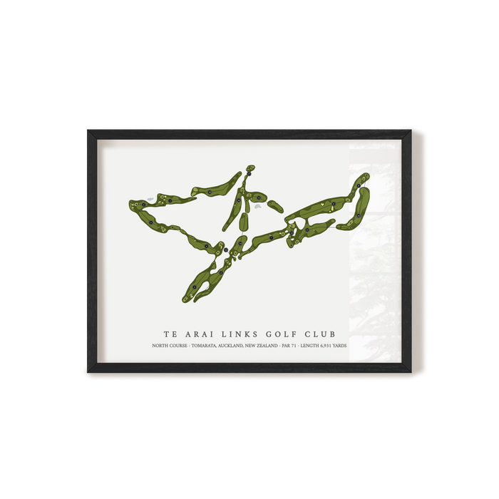 Te Arai Links Golf Club - North Course | Golf Course Map | Black+Frame