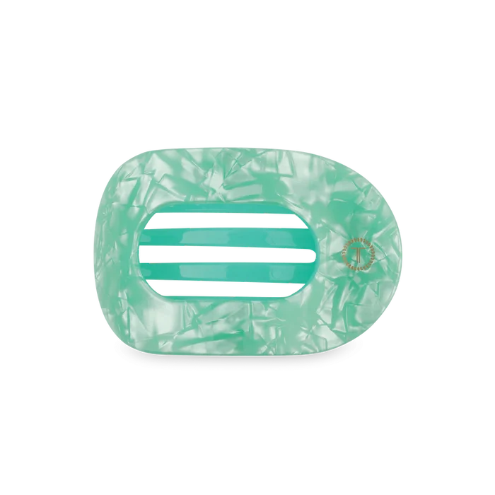 Teleties Small Flat Round Clip - Spring Splash