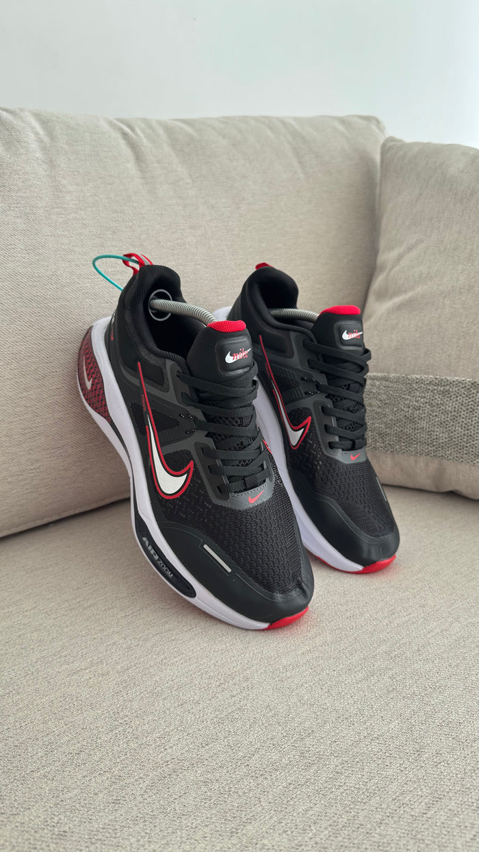 NIKE TENIS NEGRO ROJO PROMO