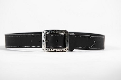 The Austin Leather Belt in Black