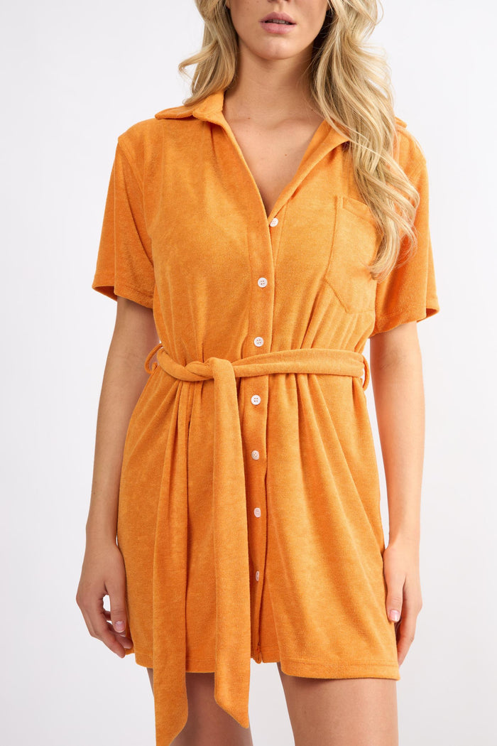 The Coastal Dress - Orange