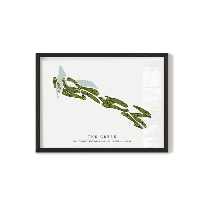 The Creek | Golf Course Map | Black+Frame