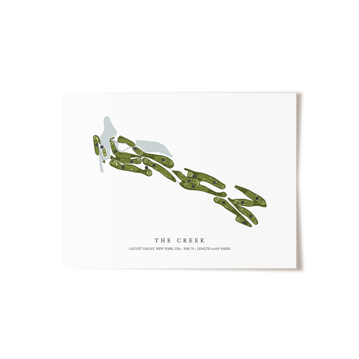 The Creek | Golf Course Map | Unframed