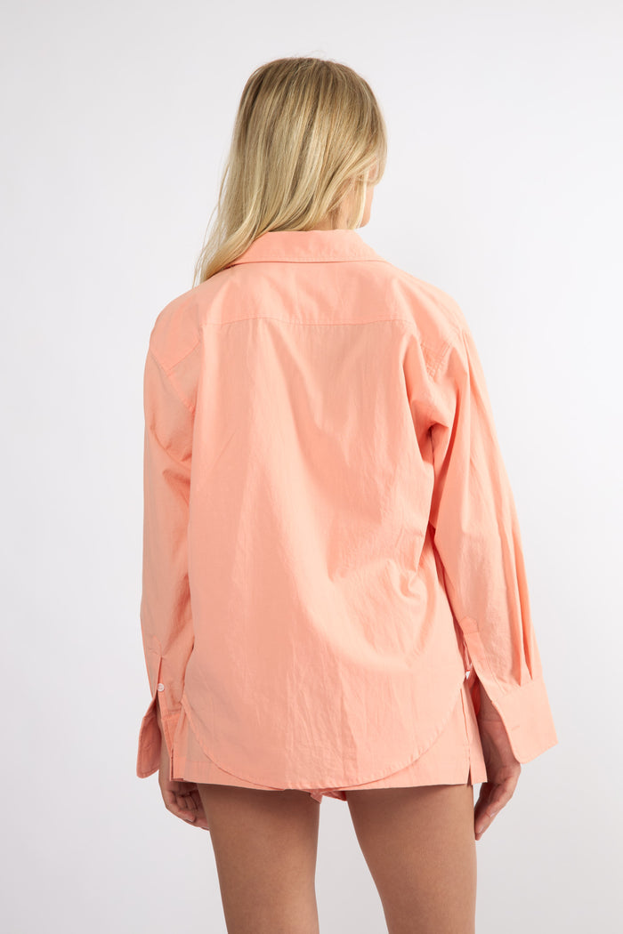 The Everyday Boyfriend Set Shirt - Peach