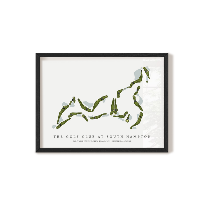 The Golf Club At South Hampton | Golf Course Map | Black+Frame