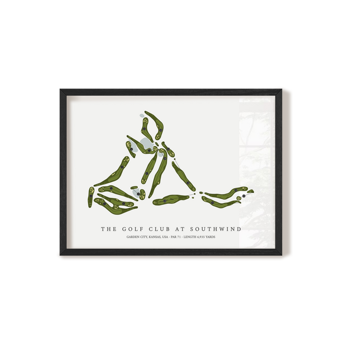 The Golf Club at Southwind | Golf Course Map | Black+Frame