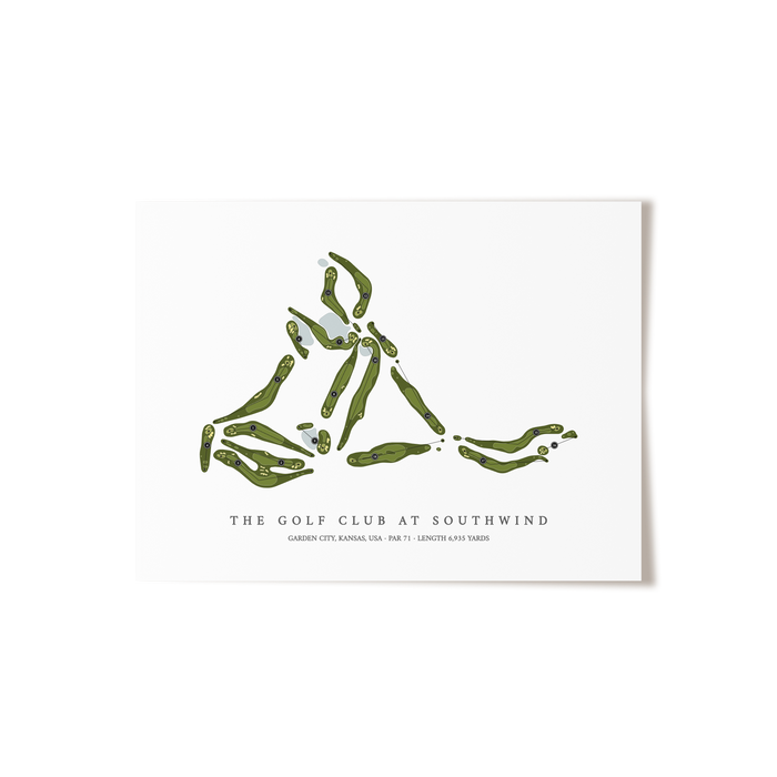 The Golf Club at Southwind | Golf Course Map | Unframed