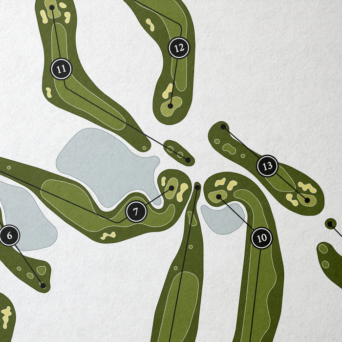 The Golf Club at Southwind | Golf Course Map | Close+Up