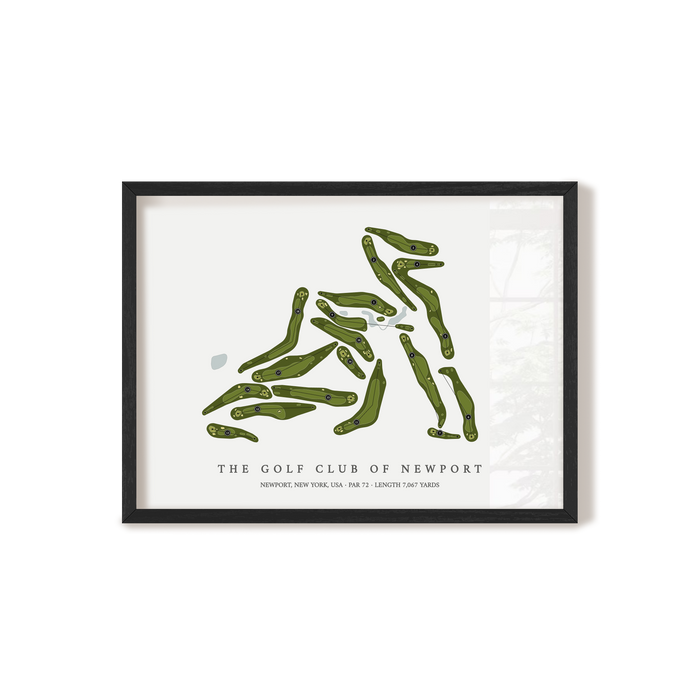 The Golf Club of Newport | Golf Course Map | Black+Frame