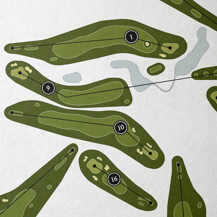 The Golf Club of Newport | Golf Course Map | Close+Up