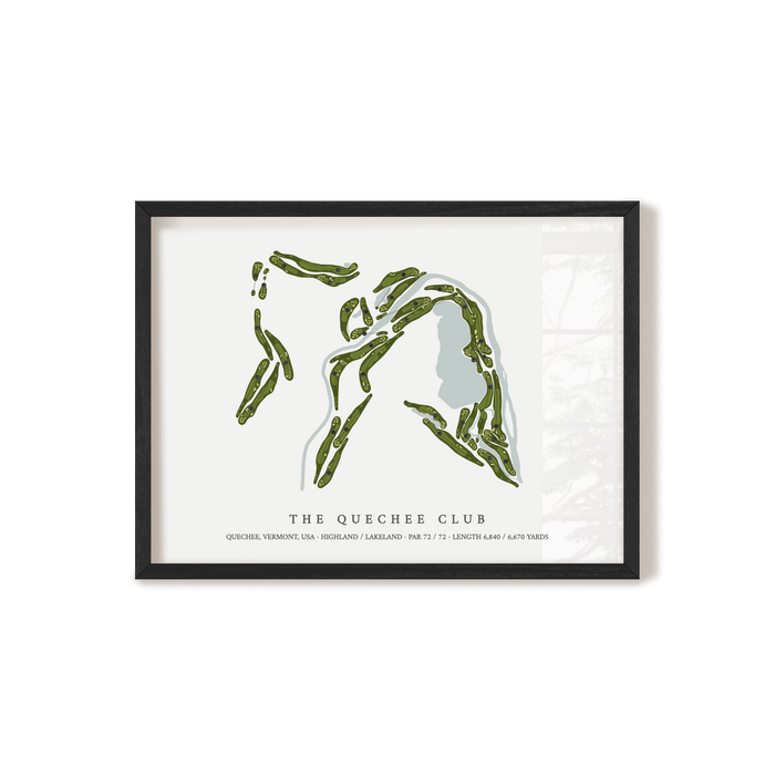 The Quechee Club | Golf Course Map | Black+Frame