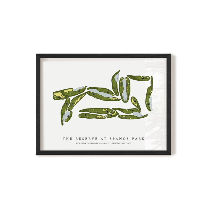 The Reserve at Spanos Park | Golf Course Map | Black+Frame