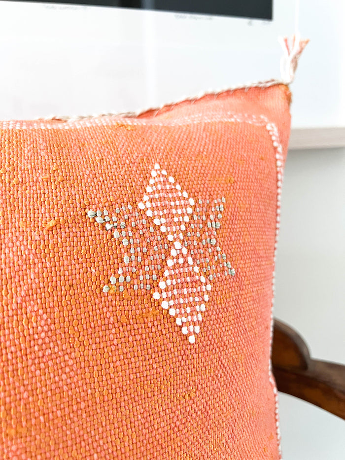 Tiger Lily VI Moroccan Sabra Cactus Silk Pillow