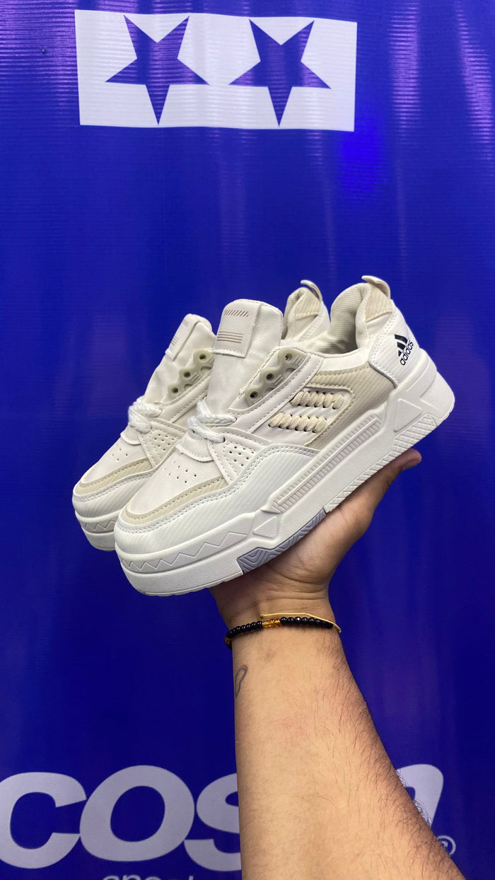 ADIDAS TRENZAS BLANCO BEIGE